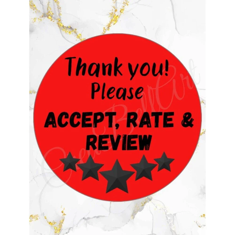 100 Thank You Stickers | Review Stickers